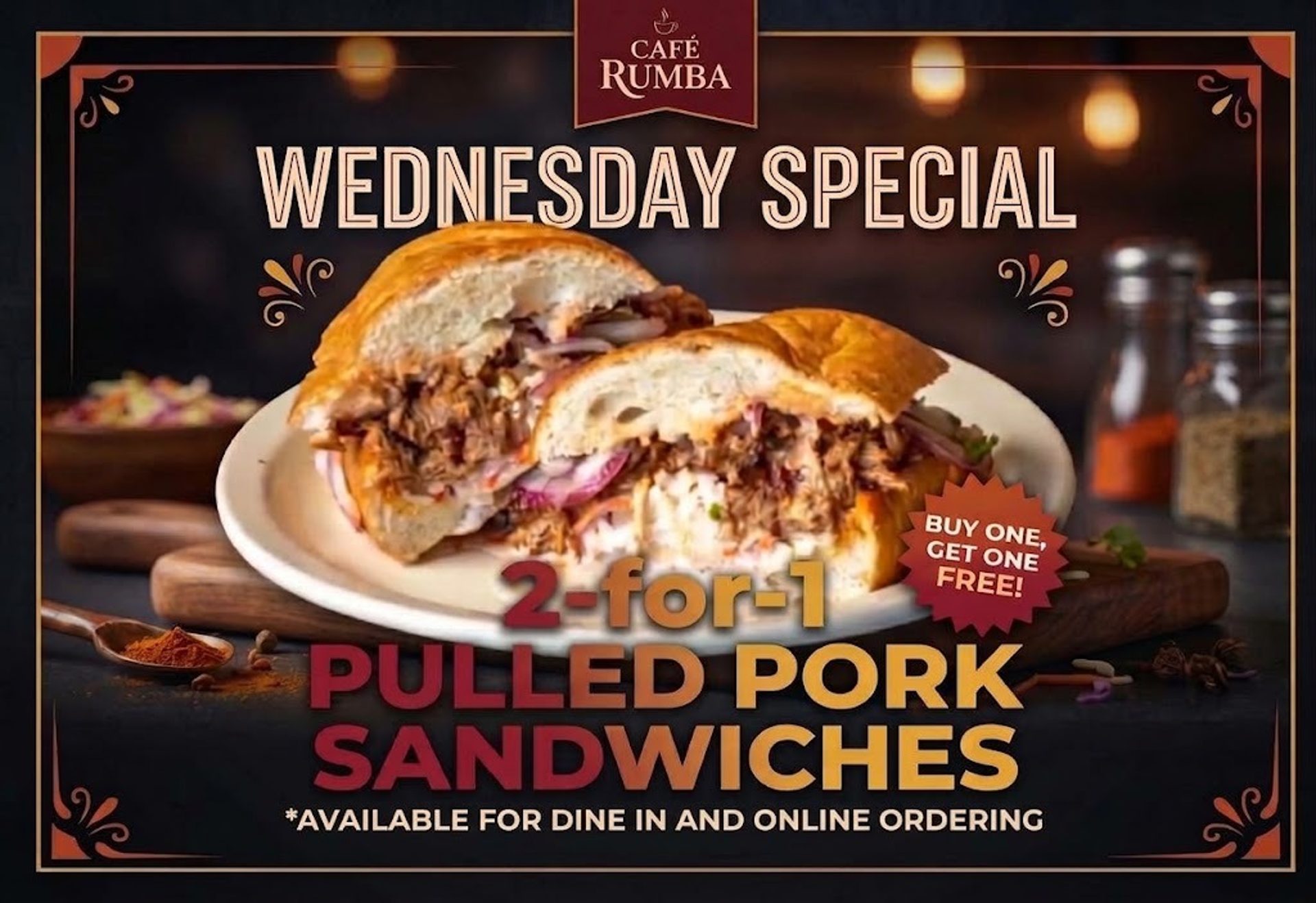 Wednesday Pulled Pork Special!