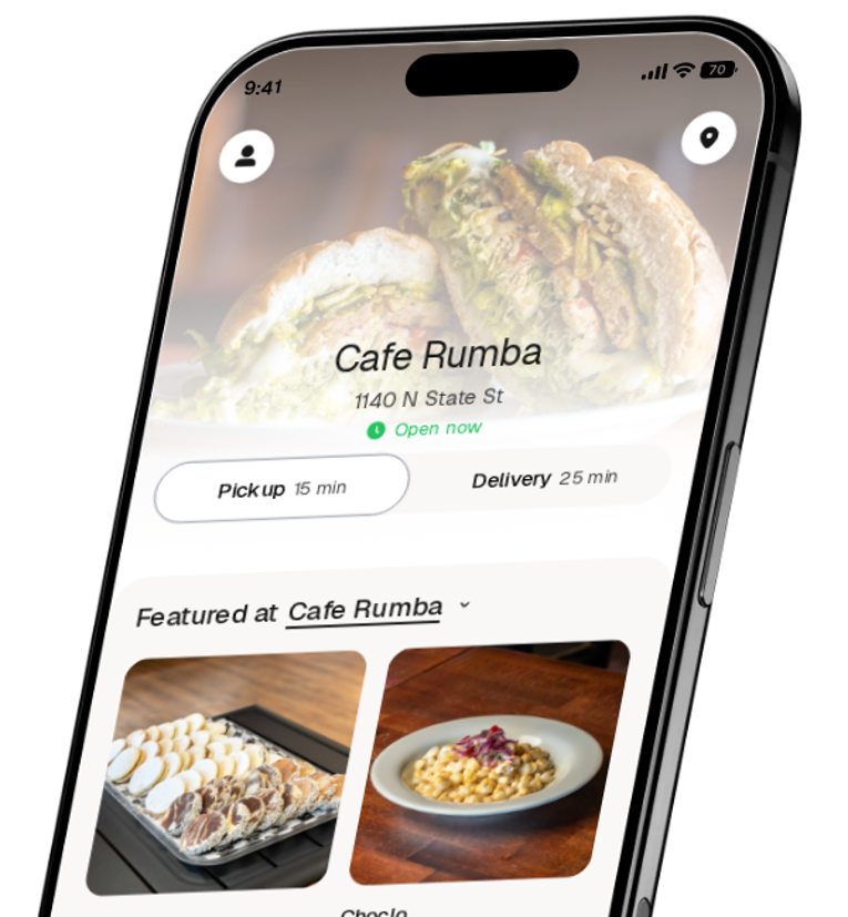 Cafe Rumba app preview