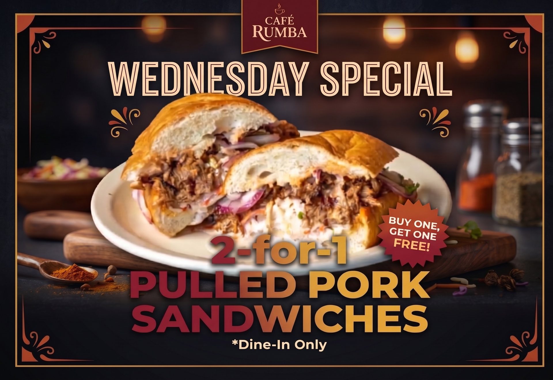 Wednesday Pulled Pork Special!
